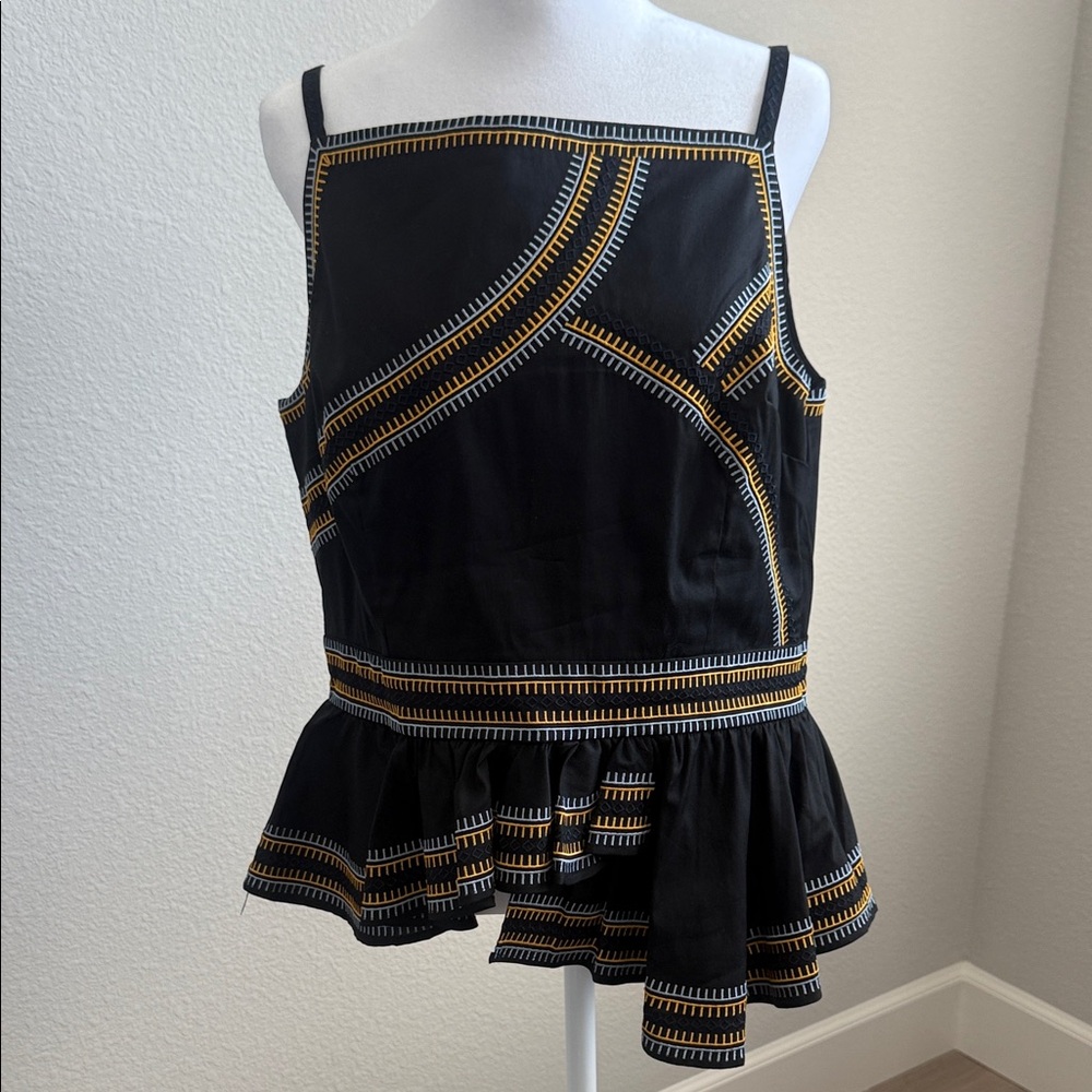 Elegant Black and Gold Women's Blouse